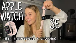 Apple Watch SE first impressions + Unboxing | deutsch | sabrinaweis