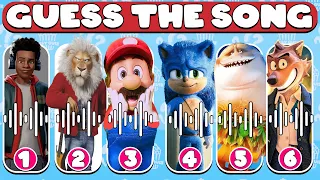 Guess The Movie Song |Super Mario Bros, Sonic, spider Man, Sing 2, Disney Princess, The Bad Guys...