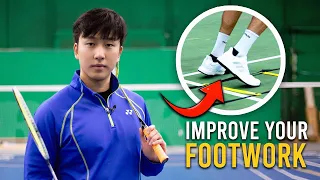 3 Minute FASTER FOOTWORK Home Workout (badminton)