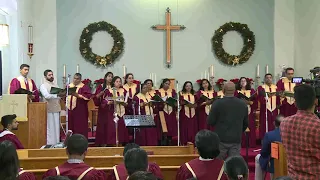 Immanuel CSI Church, New Jersey during Regional Christmas Carol service : Mariyin Oomalam Paithale..