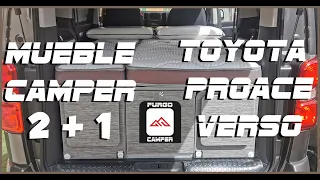 Camper Toyota Proace Verso model 2+1- FURGOCAMPER FURNITURE