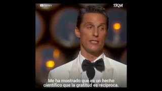 Discurso de Matthew Mcconaughey Oscars 2014 subtitulado español