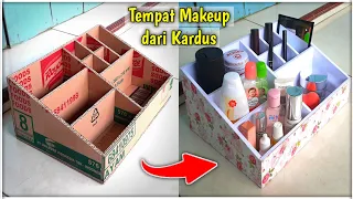 Tutorial Membuat Tempat Makeup Sederhana dari Kardus