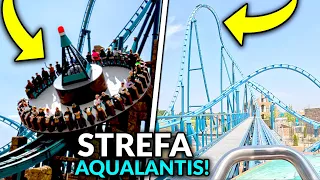 TEST STREFY AQUALANTIS - Energylandia 2023 (4K) (Abyssus, Ekipa Light Explorers, Tidal Wave Twister)