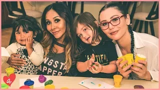 Snooki & JWOWW Do the Play Doh Challenge! | #MomsWithAttitude Moment