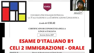 Esame di italiano: CELI 2 - B1 Immigrazione (orale)