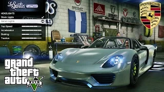 2015 Porsche 918 Spyder GTA V car mod tuning !!  [ Soley911 ]