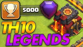 REACHING LEGEND LEAGUE AS A TH10!! | Clash of Clans