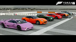 Top 13 Fastest Stock Aston Martin Cars Drag Race | Forza motorsport 7