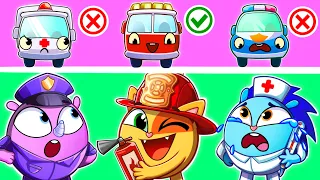 Live Stream || Professions for Kids | Brave Rescue Team+More Funny Cartoons for Kids by 4 Friends
