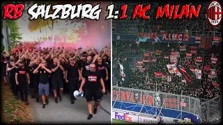 Curva Sud Milano a Salisburgo | ACMILAN Fans Corteo in SALZBURG | RB Salzburg 1:1 AC Milan 7/9/2022