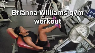 Briana Williams gym workout in jamaica