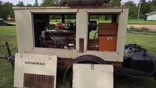 Generac 45KW Portable Self Contained Trailer Mounted diesel Generator SN3272