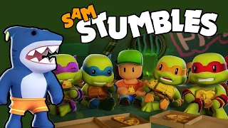 Sam Stumbles plays Stumble Guys - 25/04/2024 - Ninja Turtles Pass, TNMT, whats new #stumbleguys