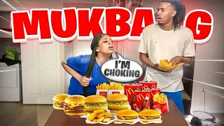 FUNNY Q&A MUKBANG WITH MY ​⁠GIRLFRIEND!!! *SOMETHING IS WRONG WITH US*