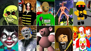 Game Over #36 - Teddy Horror - Clown Hospital - Baldi's & Rod Granny - Ayuwoki 2 - Piggy Chapter 11