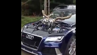 Audi RS7 🚀 Launch Control / Straight Pipe