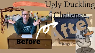 Ugly Duckling Challenge Winter 2022 || Old Vintage Dresser || Arborite || DIY Refinishing Furniture