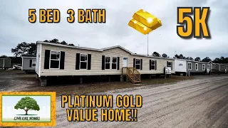 5K BY LIVE OAK HOMES 5 BED 3 BATH MOBILE HOME FULL TOUR | DIVINE MOBILE HOME CENTRAL |