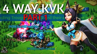 Lords Mobile| FOUR WAY KVK PART 1!!