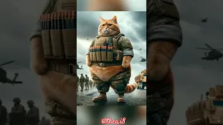 Soldier cat 🥵🥵|ai cat video| #shorts #viral #ytshorts