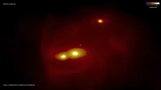 SPH simulation of rotating interstellar gas cloud using GADGET2