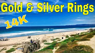 Beach Metal Detecting finds Gold & Silver Rings