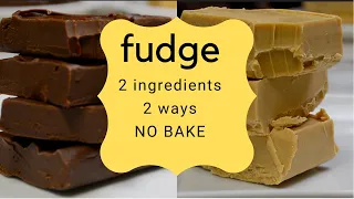 2-Ingredient Fudge | SUPER EASY | 2 recipes 2 ingredients each | Crumbs and Confetti with Diana