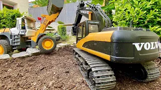 RC TRUCK MAN RC WHEEL LOADER and Excavator Volvo