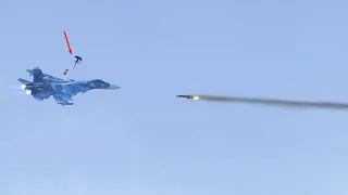 Today, Ukraine Anti-air Missile Shot Down All Russian Su-33 Flanker Fighter Jet | Arma 3