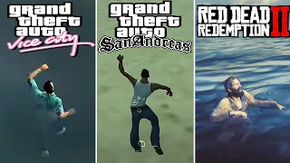 Drowning Evolution in Rockstar Games 1997-2023