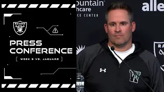 Coach McDaniels Recaps Week 9: ‘We’re Going To Have To Learn From It’ | Raiders | NFL