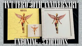 Nirvana In Utero 30th Anniversary Unboxing | 3 Editions: 2 CD, 12" Vinyl & 5 CD Super Deluxe Boxset