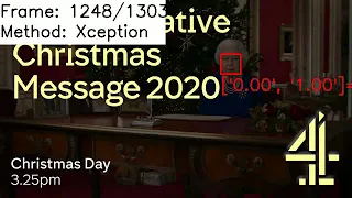 Deepfake detection on fake queen's Christmas message 2020