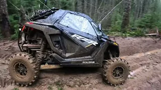 Wet&Muddy day at Elbe hills  orv Washington Polaris pro xp4 , turbo s and KRx..