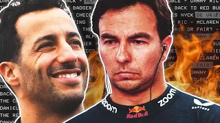 Daniel Ricciardo is hunting Sergio Perez down