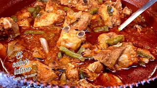 🔴Cuando Quiero Comer Algo Facil y Bien Rico Hago estas🔥Costillas De Puerco En salsa Con Nopales!