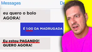 CLIENTE SURTADO QUER BOLO DE MADRUGADA