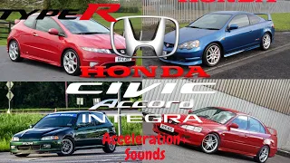 Best honda Vtec sounds and acceleration battle compilation #acceleration #vtec #exhaust