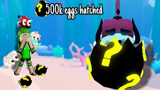 I hatched over 500k eggs to get the limited time secret pets! Pet catchers