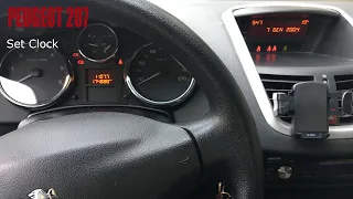 Peugeot 207 - Set Clock Impostare Ora