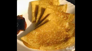 Pancakes with milk custard