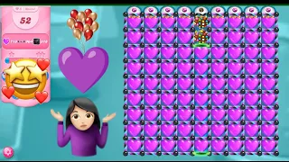 New purple colour Hearts  candies | Candy crush saga new version update | #Candycrushsaga