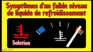 Les symptômes d'un faible niveau de liquide de refroidissement | SIMOAUTO