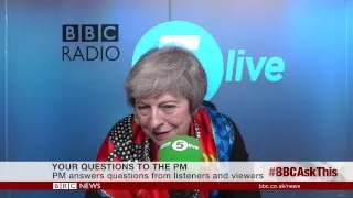 LIVE: Theresa May on BBC Radio 5 live and the BBC News Channel