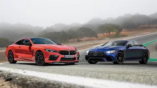 BMW M8 Competition против Mercedes AMG GT 63s