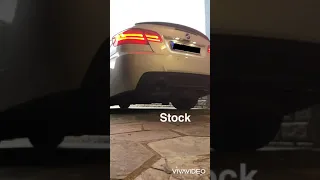 BMW 335i N55 stock exhaust vs. Performance exhaust Mod sound comparison