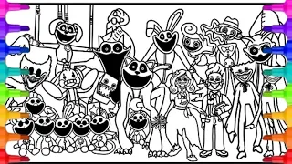 Poppy playtime chapter 4 New coloring Pages How to color all bosses and monsters