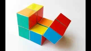 Куб бесконечности оригами, антистресс, Вариант 1, Cube of infinity origami, antistress