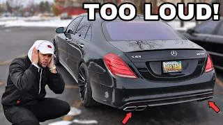 BMW OWNER STRAIGHT PIPED HIS MERCEDES S63 AMG (EXTREMELY LOUD)